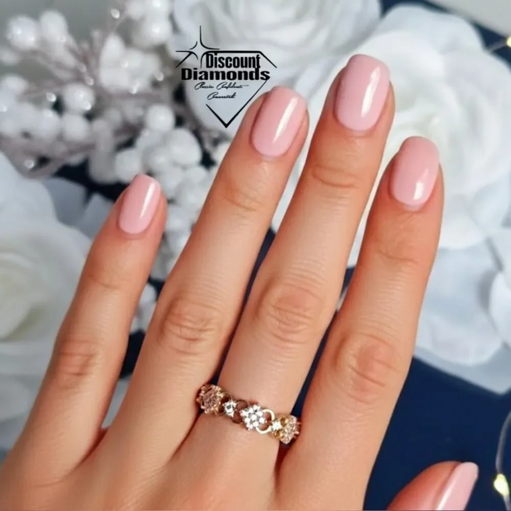 Baguette Diamond Cocktail or Wedding Ring 18K Gold on 925 Sterling Silver